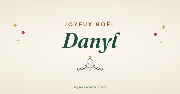 Image « Joyeux Noël Danyl » au format large