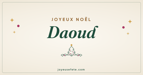 Image « Joyeux Noël Daoud » au format large