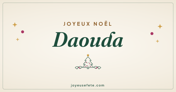 Image « Joyeux Noël Daouda » au format large