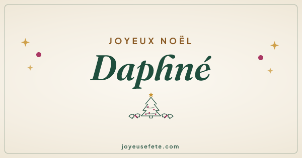 Image « Joyeux Noël Daphné » au format large