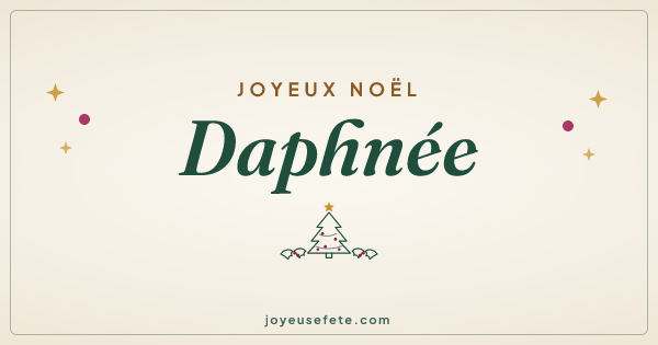 Image « Joyeux Noël Daphnée » au format large