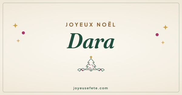 Image « Joyeux Noël Dara » au format large