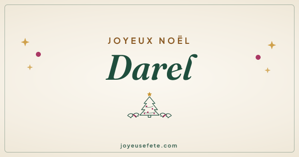 Image « Joyeux Noël Darel » au format large