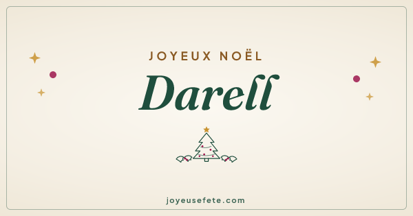 Image « Joyeux Noël Darell » au format large