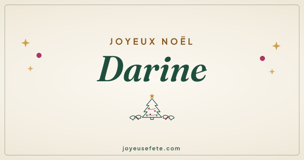 Image « Joyeux Noël Darine » au format large