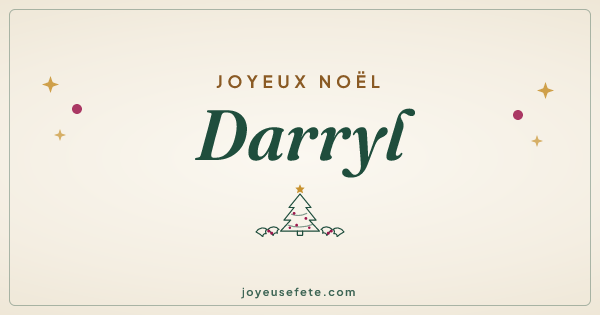 Image « Joyeux Noël Darryl » au format large