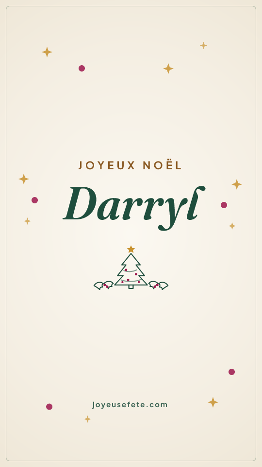 Image « Joyeux Noël Darryl » au format story