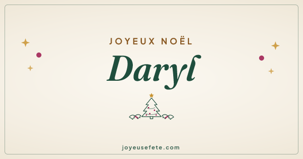 Image « Joyeux Noël Daryl » au format large