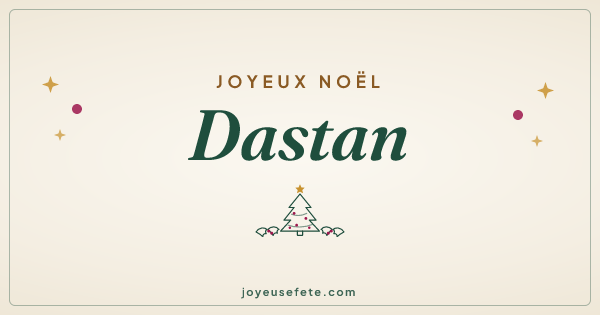 Image « Joyeux Noël Dastan » au format large