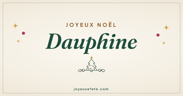 Image « Joyeux Noël Dauphine » au format large