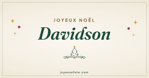 Image « Joyeux Noël Davidson » au format large