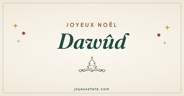 Image « Joyeux Noël Dawûd » au format large