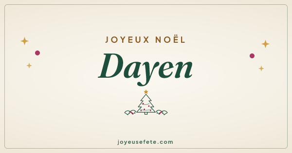 Image « Joyeux Noël Dayen » au format large