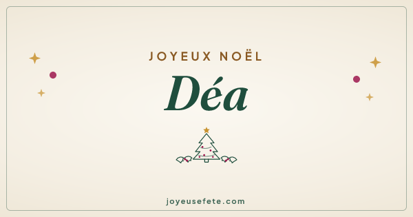 Image « Joyeux Noël Déa » au format large
