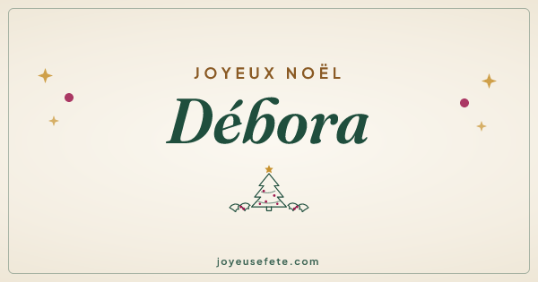 Image « Joyeux Noël Débora » au format large