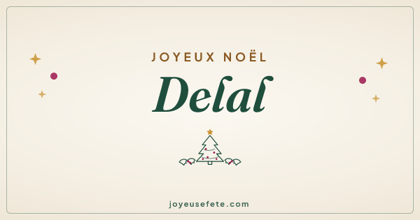 Image « Joyeux Noël Delal » au format large