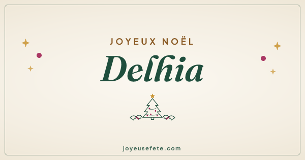 Image « Joyeux Noël Delhia » au format large