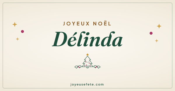 Image « Joyeux Noël Délinda » au format large