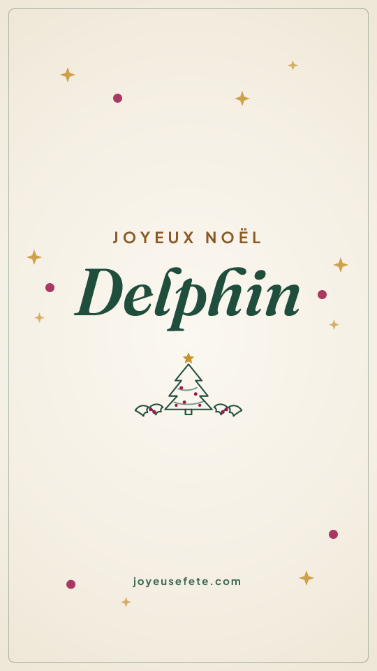 Image « Joyeux Noël Delphin » au format story