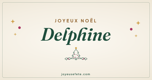 Image « Joyeux Noël Delphine » au format large