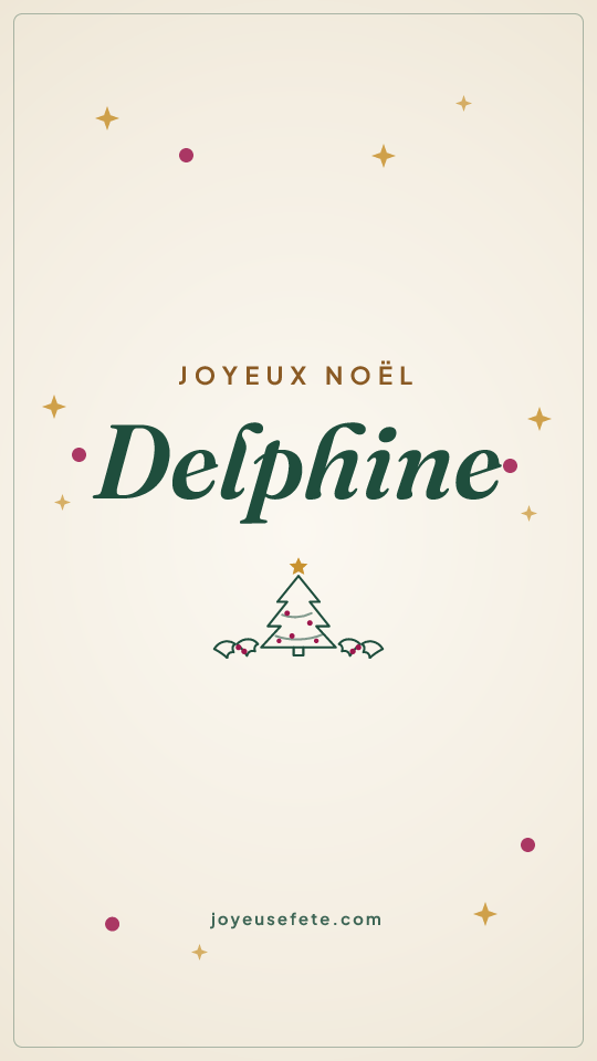Image « Joyeux Noël Delphine » au format story