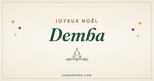 Image « Joyeux Noël Demba » au format large