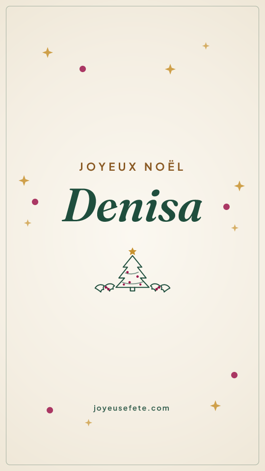 Image « Joyeux Noël Denisa » au format story