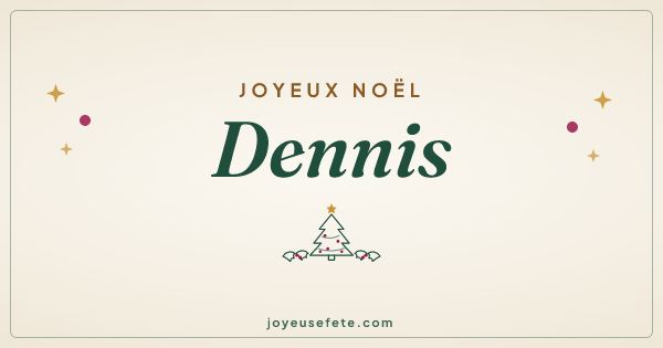 Image « Joyeux Noël Dennis » au format large