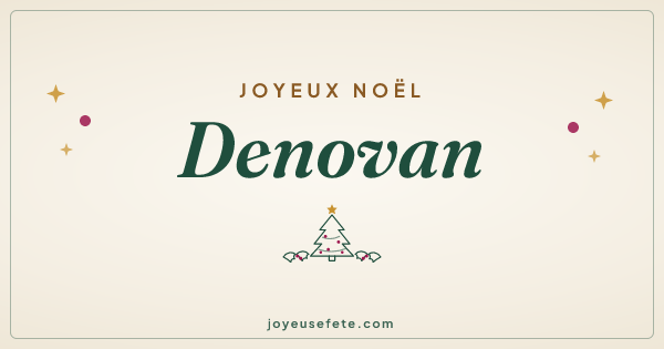 Image « Joyeux Noël Denovan » au format large