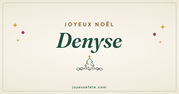 Image « Joyeux Noël Denyse » au format large