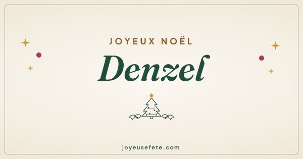 Image « Joyeux Noël Denzel » au format large