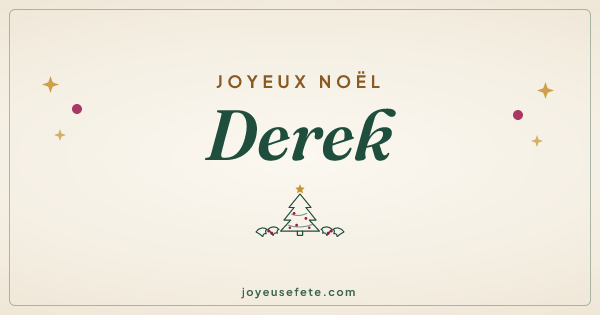 Image « Joyeux Noël Derek » au format large