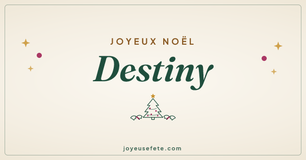 Image « Joyeux Noël Destiny » au format large
