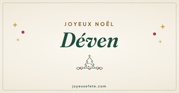 Image « Joyeux Noël Déven » au format large