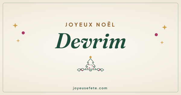 Image « Joyeux Noël Devrim » au format large