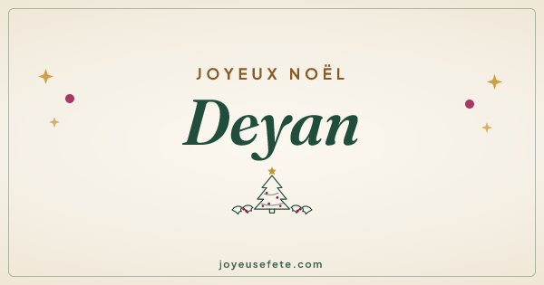 Image « Joyeux Noël Deyan » au format large