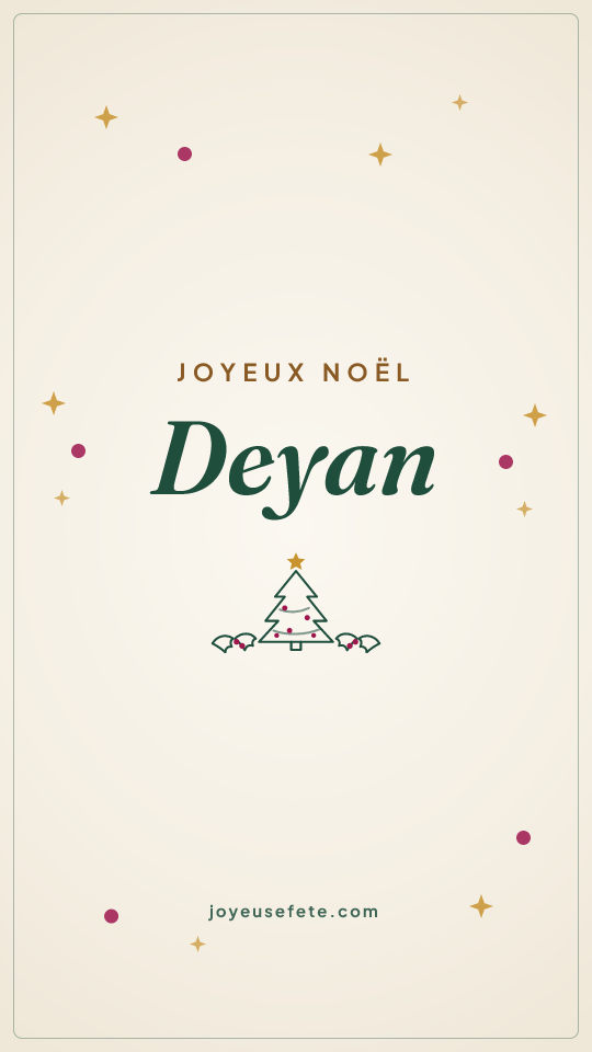 Image « Joyeux Noël Deyan » au format story