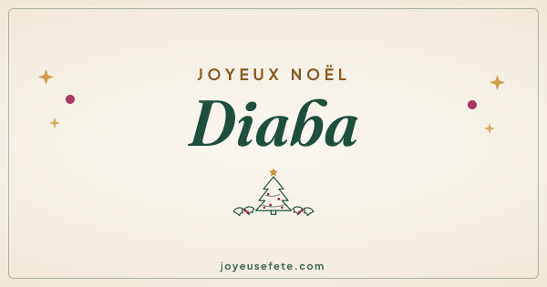 Image « Joyeux Noël Diaba » au format large