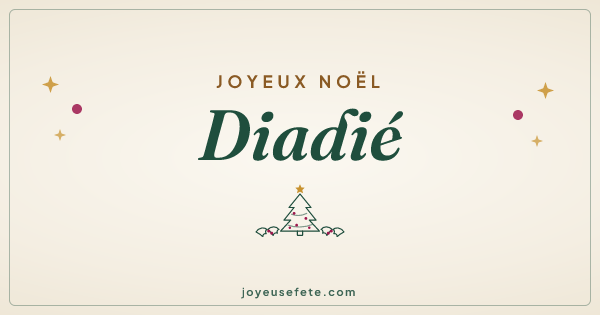 Image « Joyeux Noël Diadié » au format large