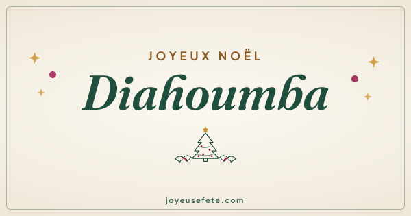 Image « Joyeux Noël Diahoumba » au format large