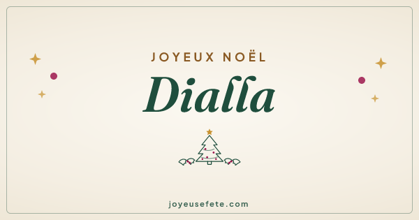 Image « Joyeux Noël Dialla » au format large