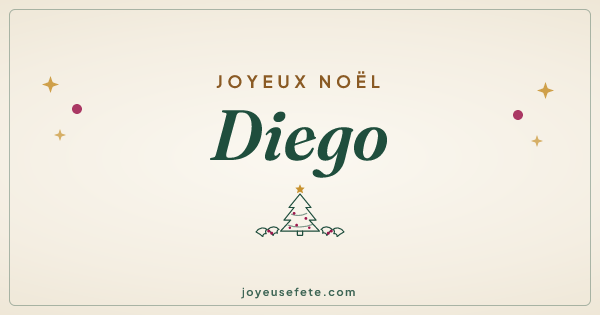 Image « Joyeux Noël Diego » au format large