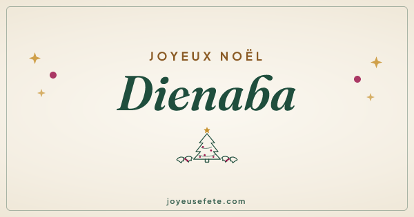 Image « Joyeux Noël Dienaba » au format large