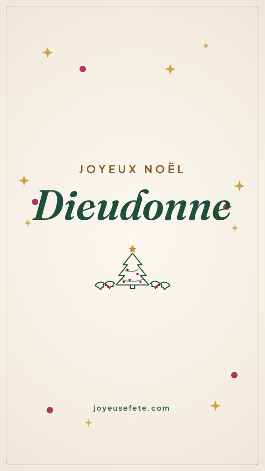 Image « Joyeux Noël Dieudonne » au format story