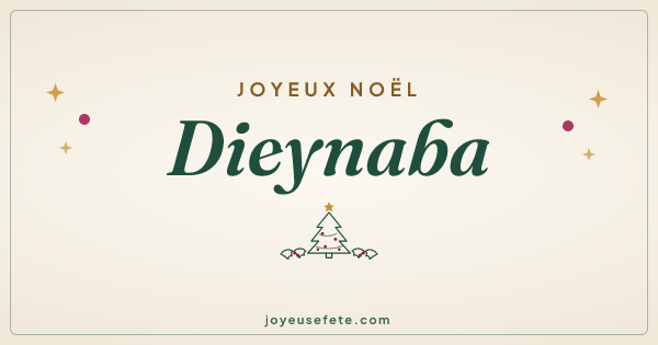 Image « Joyeux Noël Dieynaba » au format large