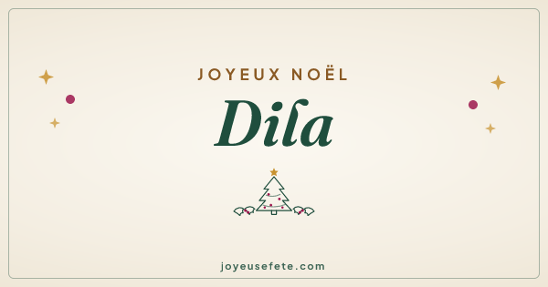 Image « Joyeux Noël Dila » au format large