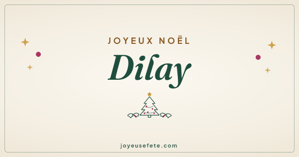 Image « Joyeux Noël Dilay » au format large