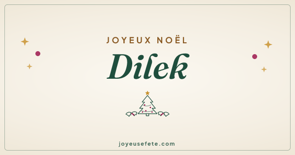 Image « Joyeux Noël Dilek » au format large