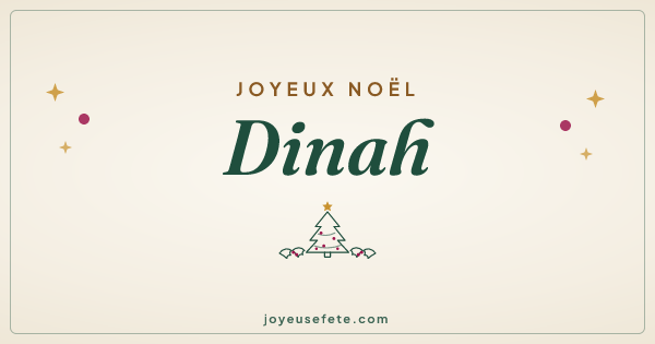 Image « Joyeux Noël Dinah » au format large
