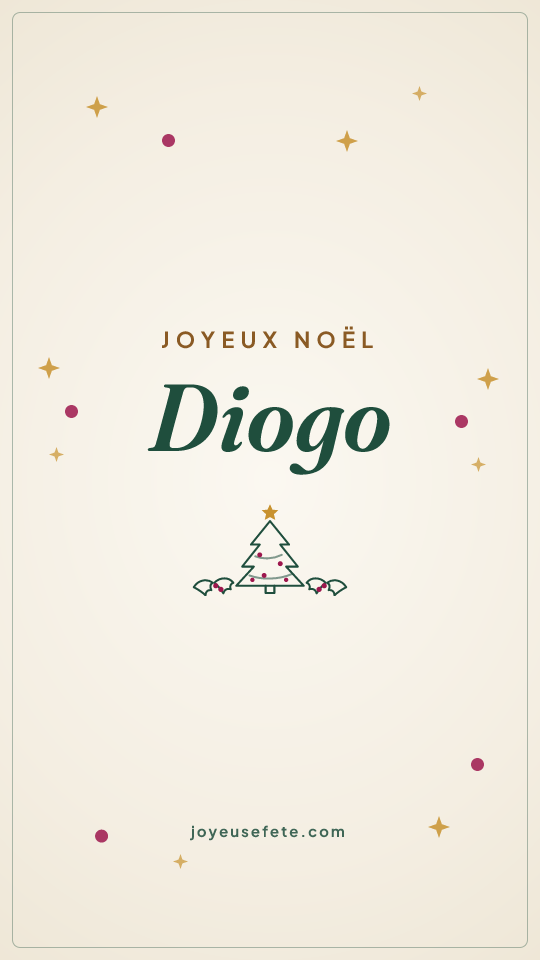 Image « Joyeux Noël Diogo » au format story